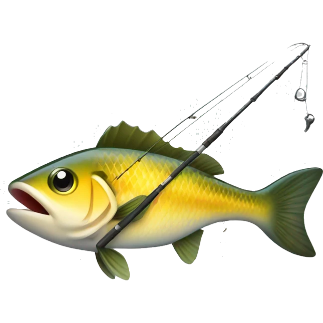 Fish going fishing  emoji