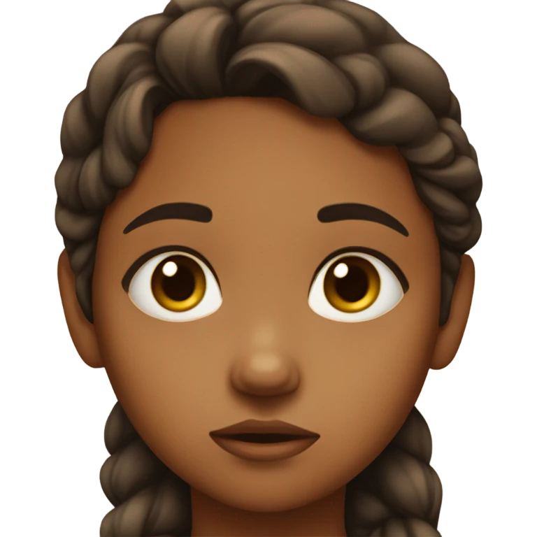 sad brownskin girl emoji