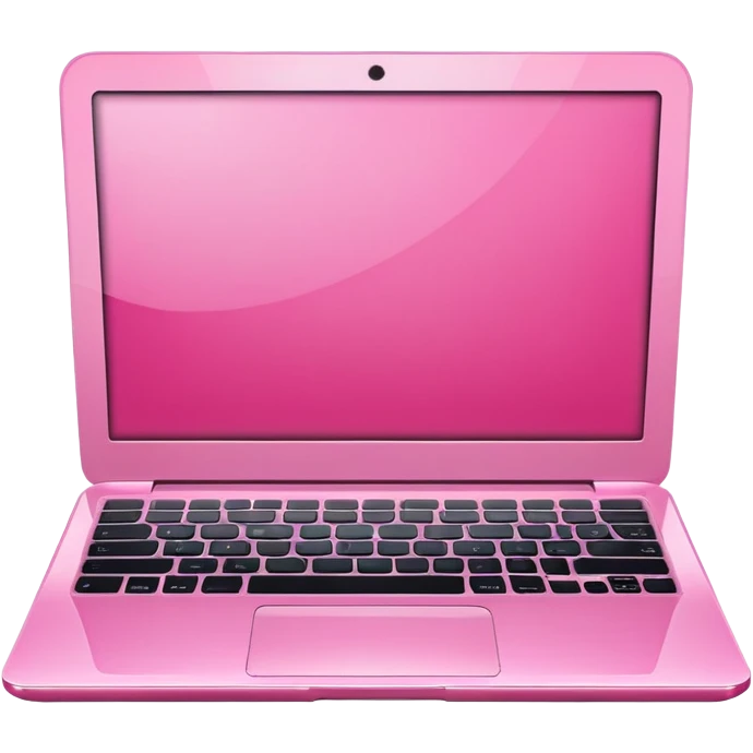pink laptop computer iOS style emoji