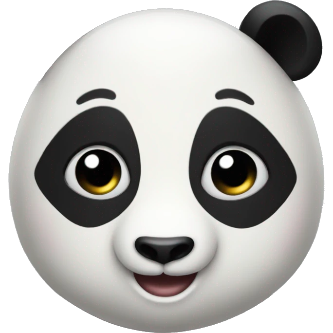 emoji head panda flirting emoji