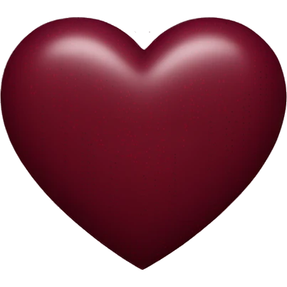 Maroon heart emoji