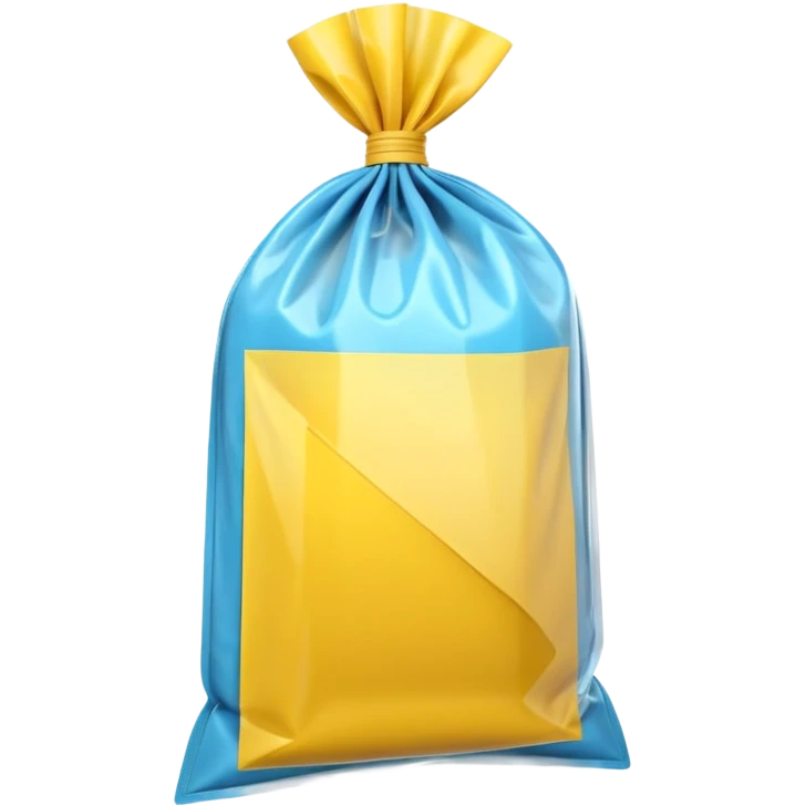 3D render of Yellow Tape inside a clear plastic evidence bag, sterile lighting, forensic crime scene aesthetic, plastic reflection. emoji