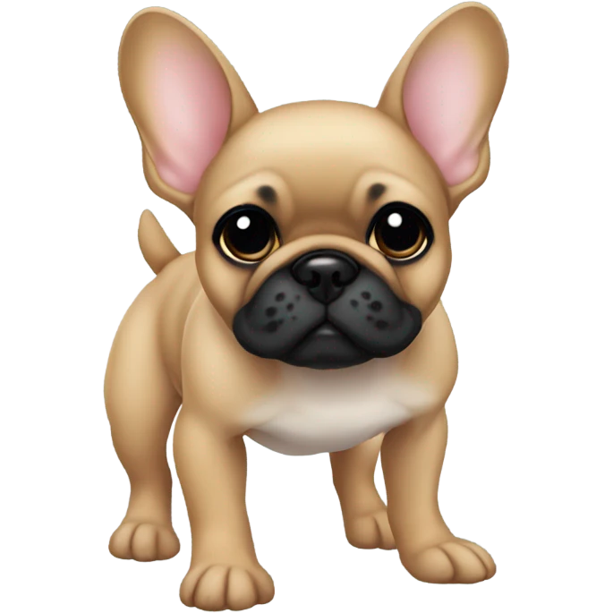 Fawn Frenchie with black muzzle emoji
