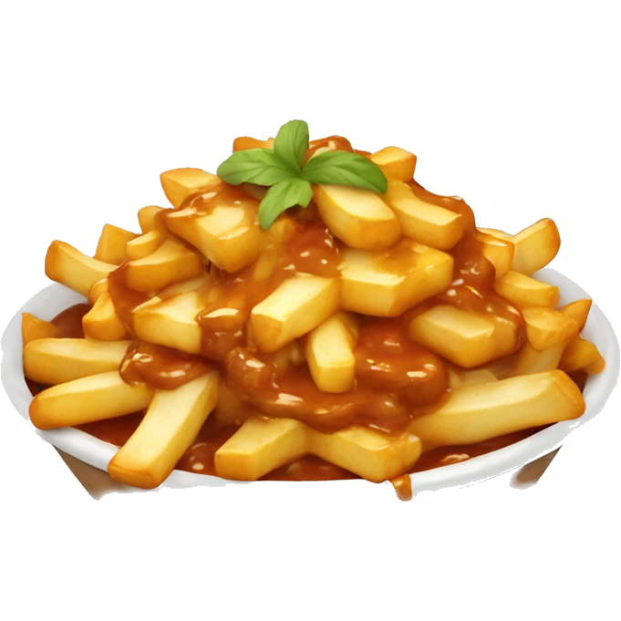 Poutine qui mange une poutine  emoji