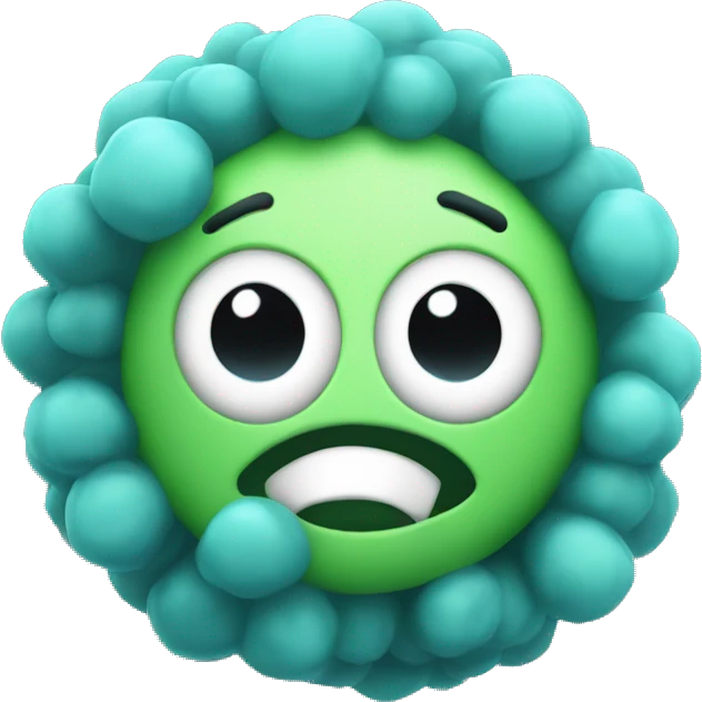 germs with no face emoji