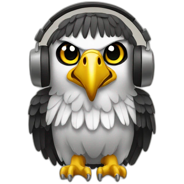 Egyptian eagle dj emoji