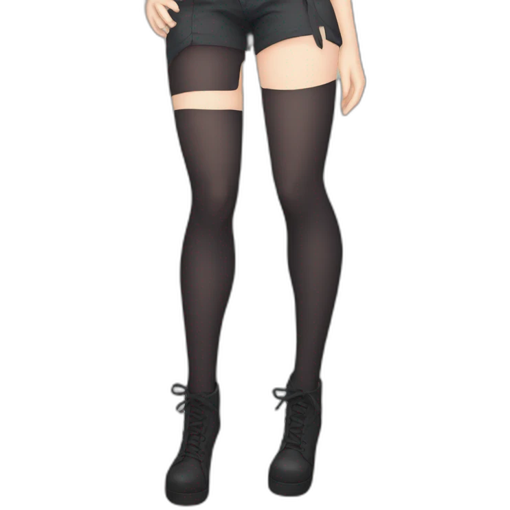 anime girl thigh high emoji