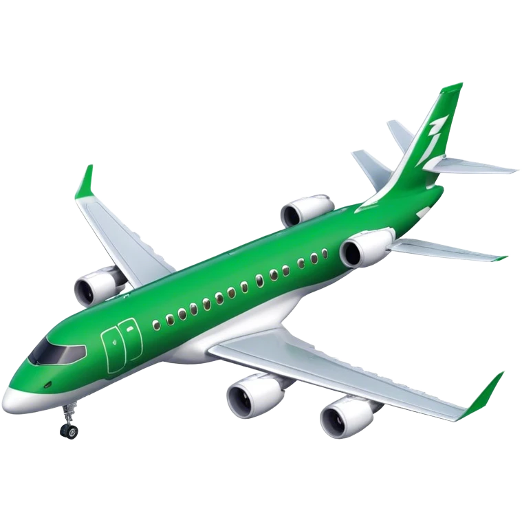 Embraer E-Jet - Embraer (Model Year: 2021) (Iconic colour: Green with white) emoji