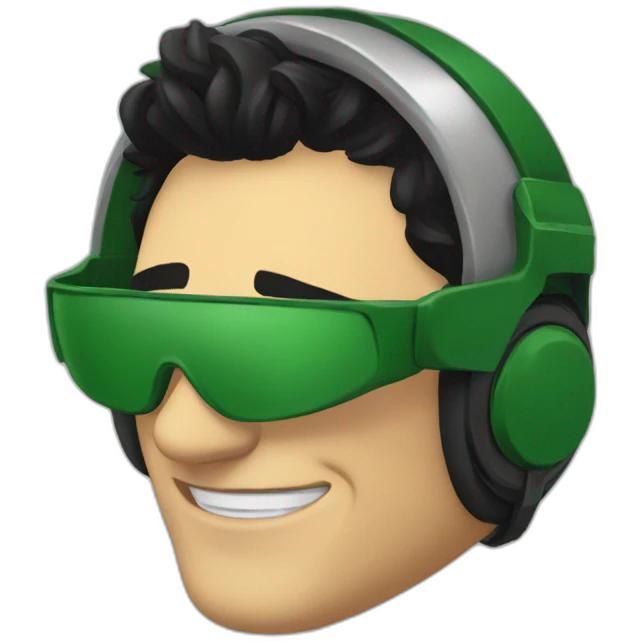 Loki avec son casque emoji