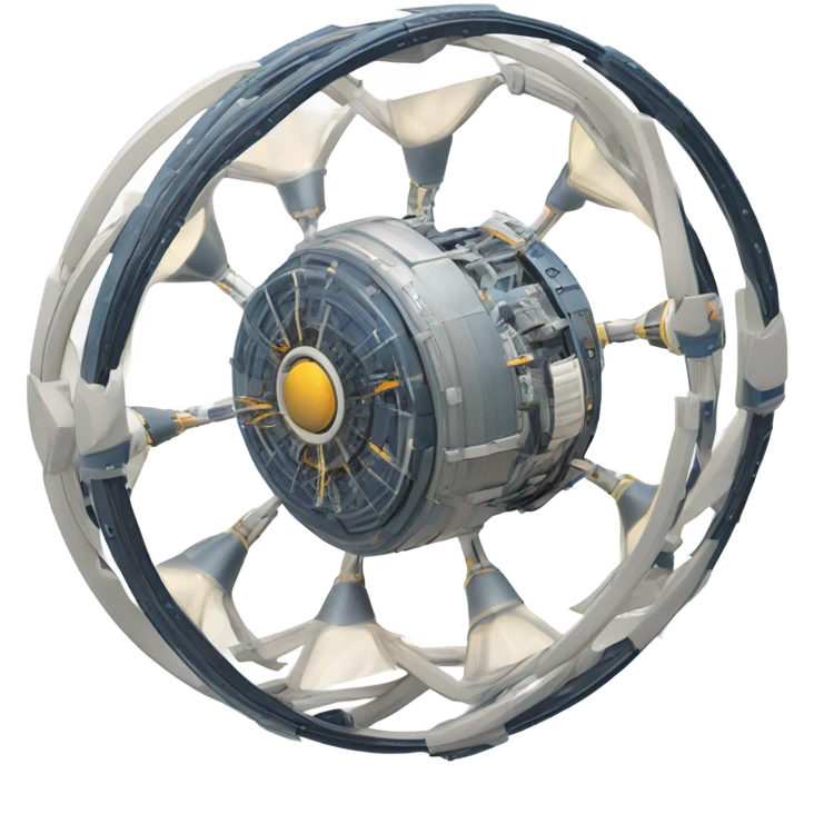 Toroidal space generator model isometric geometry UFO propulsion machine air dynamic flow emoji
