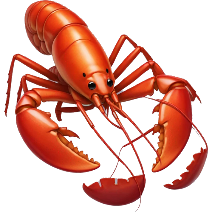 one lobster eating coralia emoji