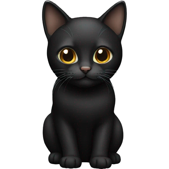 Cat black emoji