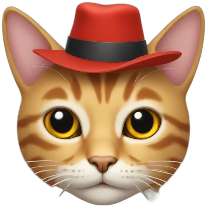 Cat in hat emoji
