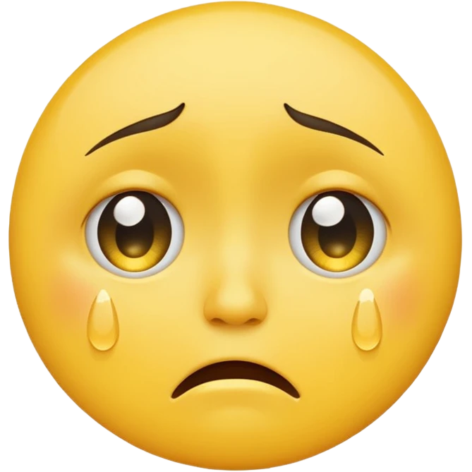 crying face emoji, expressive and clear emoji