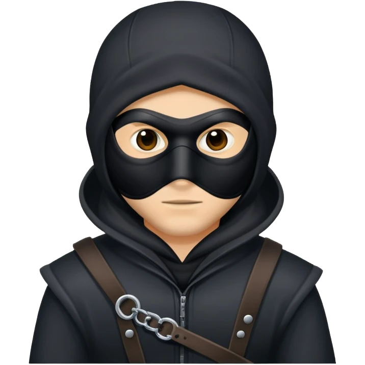 un holbre vestido de ladron emoji