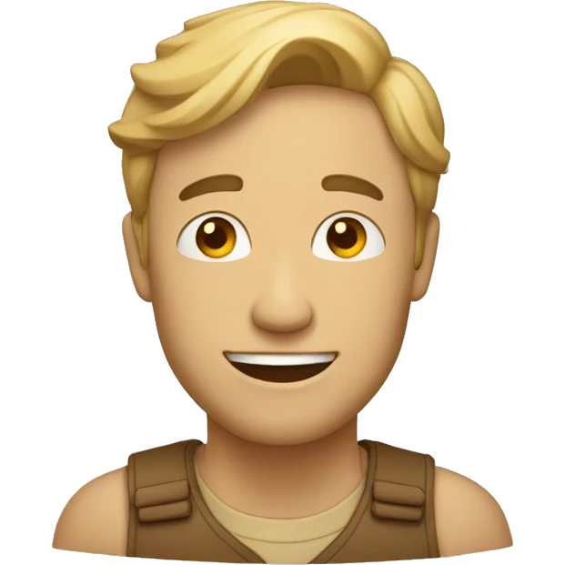homme tout beige qui chante emoji