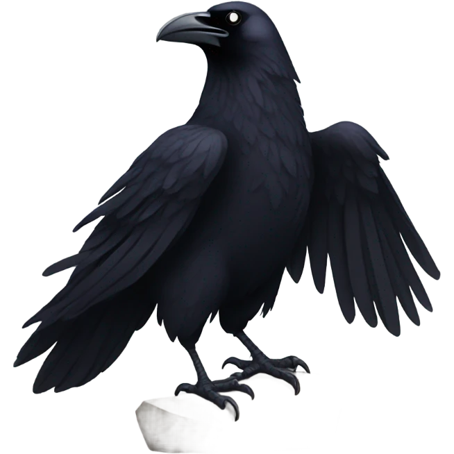 Raven giving rock fist emoji
