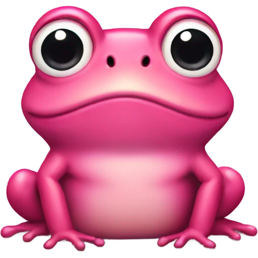 pink frog emoji