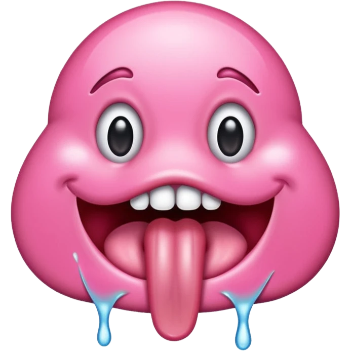 Tongue with drool emoji