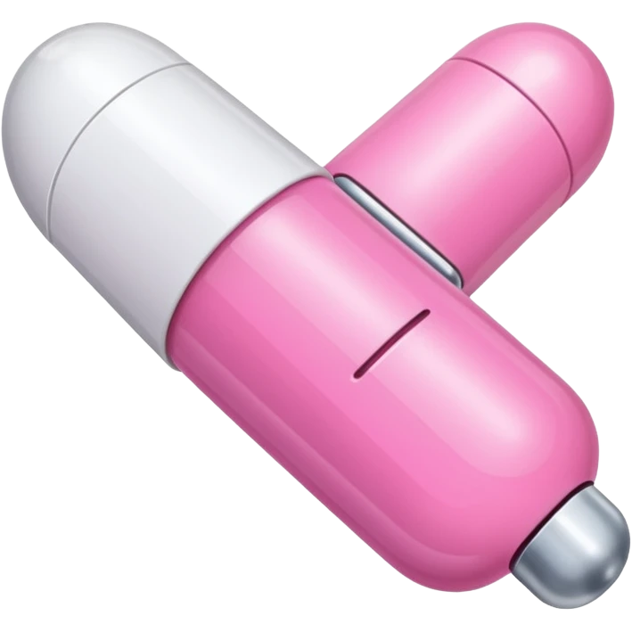pink and white capsule emoji
