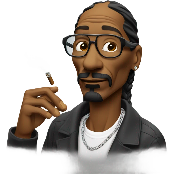 snoop dog smoking emoji