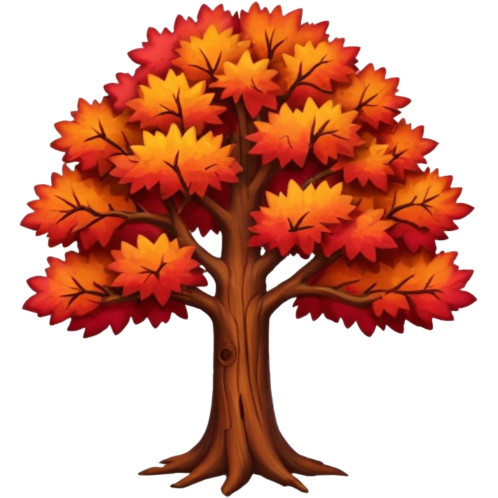 red tree emoji