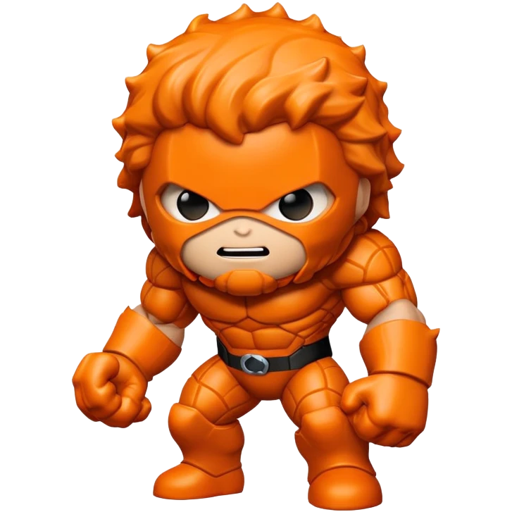 The Thing Marvel character orange rocky superhero emoji