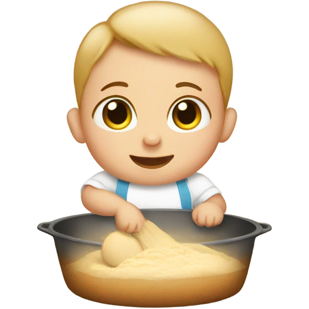 Baby baking  emoji