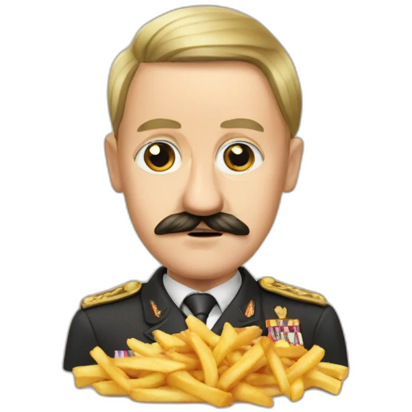 Hitler sur poutine emoji