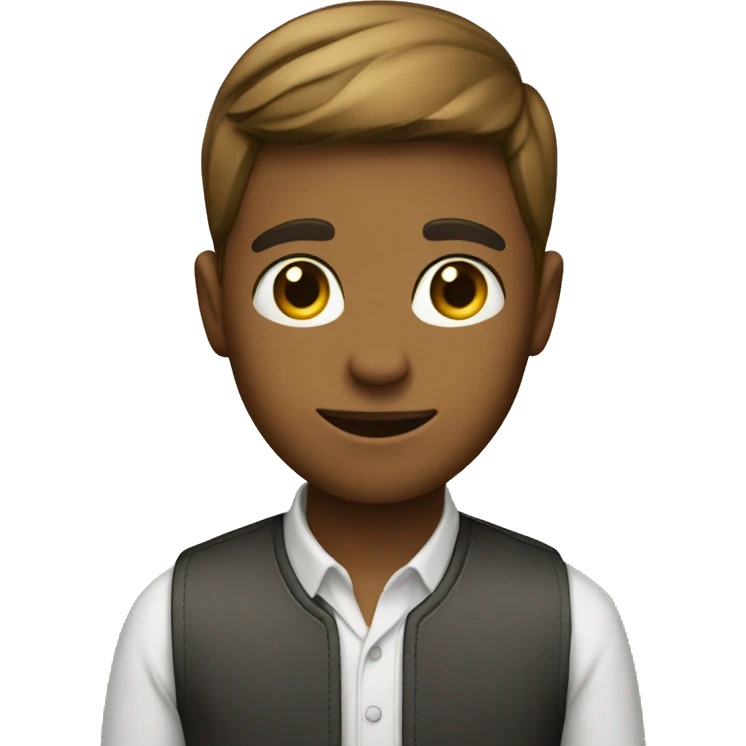 Boy with resume emoji