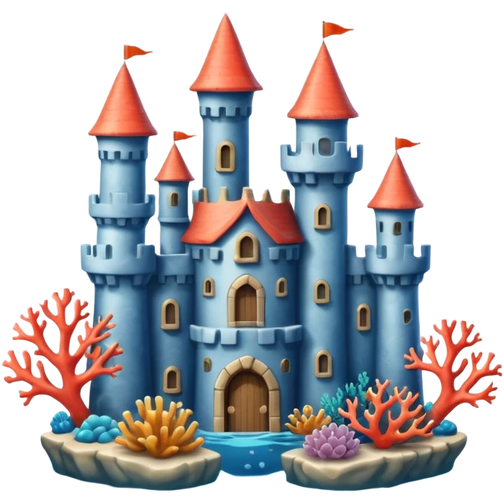 underwater sea castle emoji