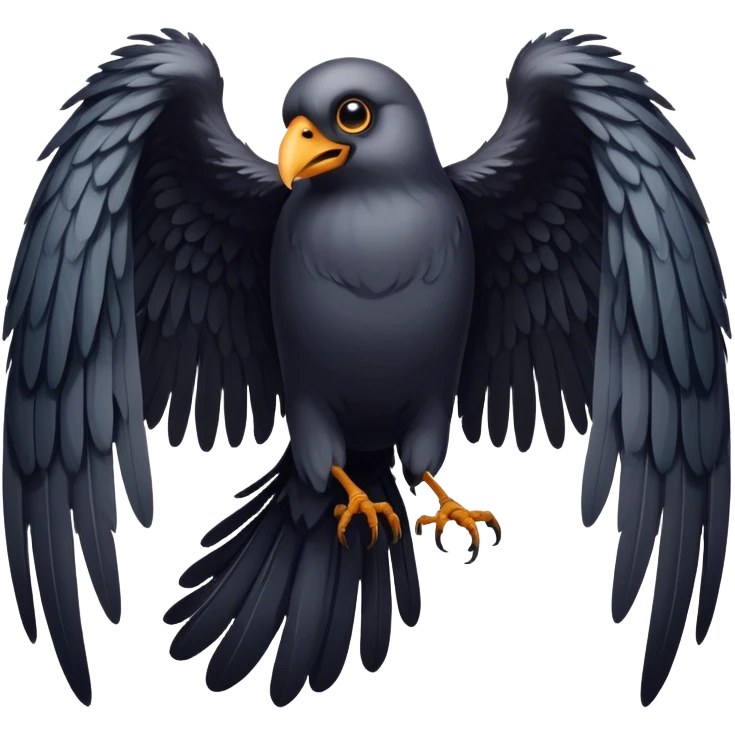 CREEPY BIRD WINGS WIDE OPEN emoji