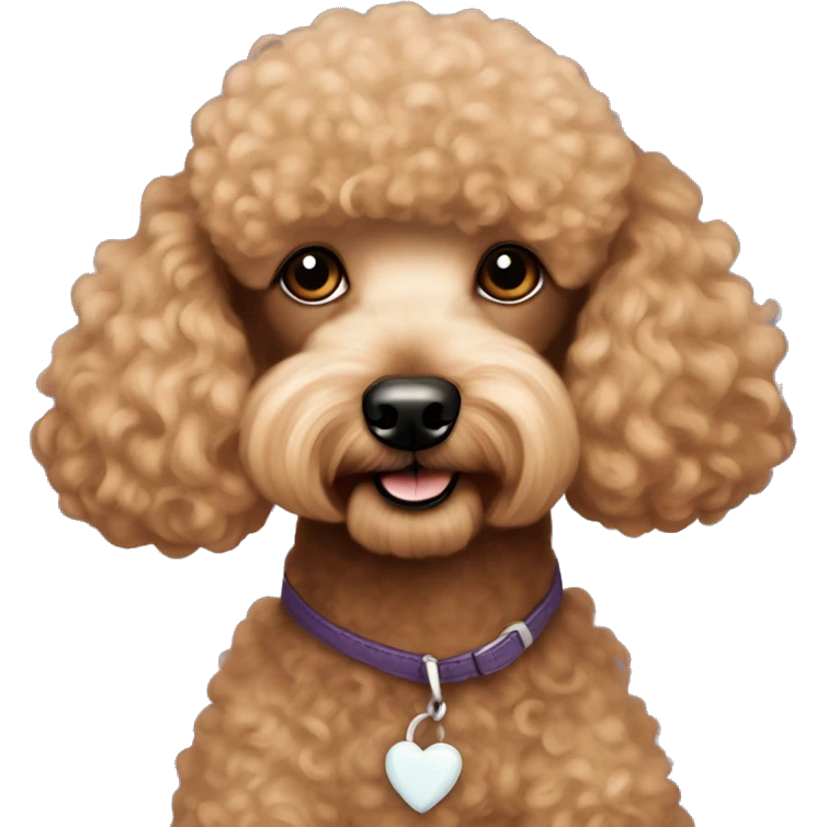 Apricot mini poodle teddy bear haircut  emoji