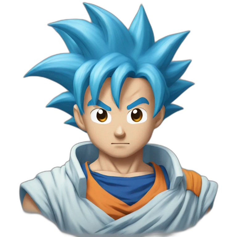 goku with blue hair  emoji