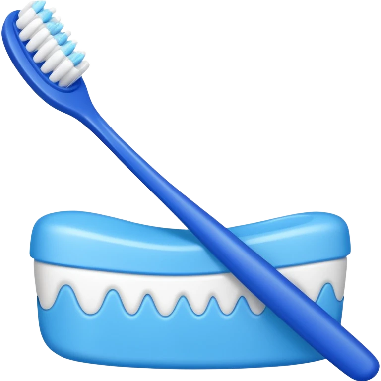 toothpaste and toothbrush emoji