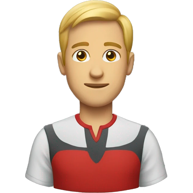 red shirt male portrait emoji