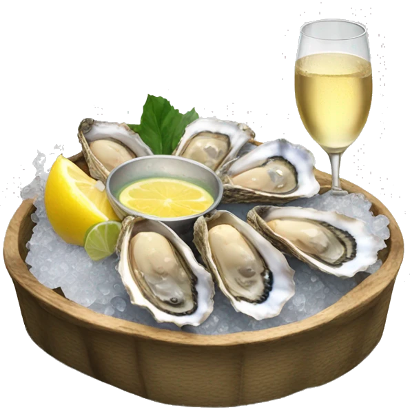 oysters and champagne emoji