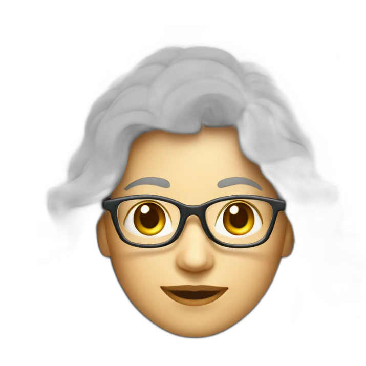 frau computer dicke brille emoji