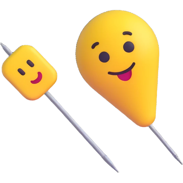 pin needle, 3d emoji style emoji