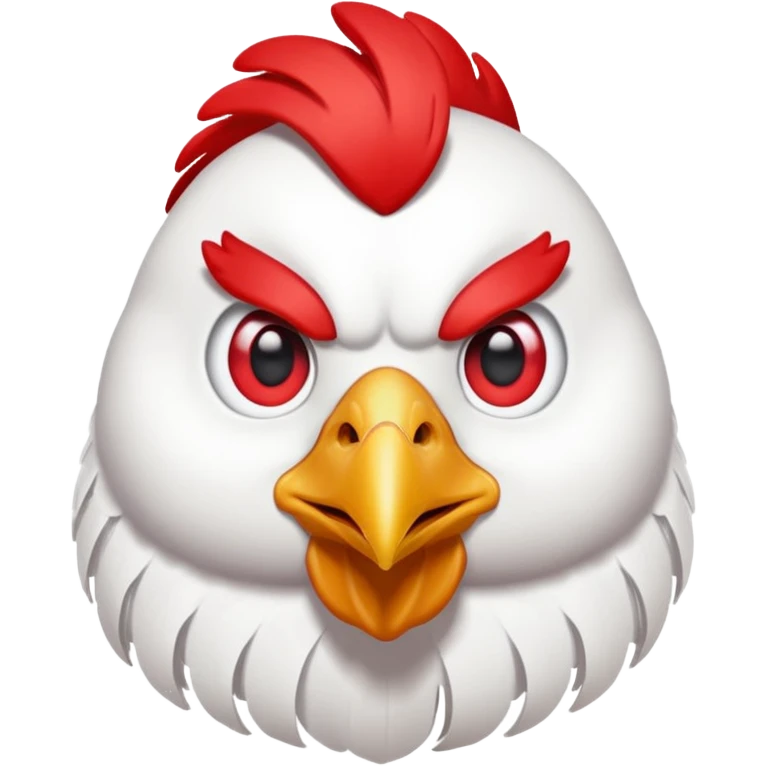 Chicken with laser eyes emoji