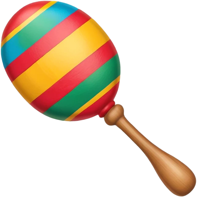 colorful Mexican maraca emoji