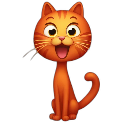 red cat firework emoji