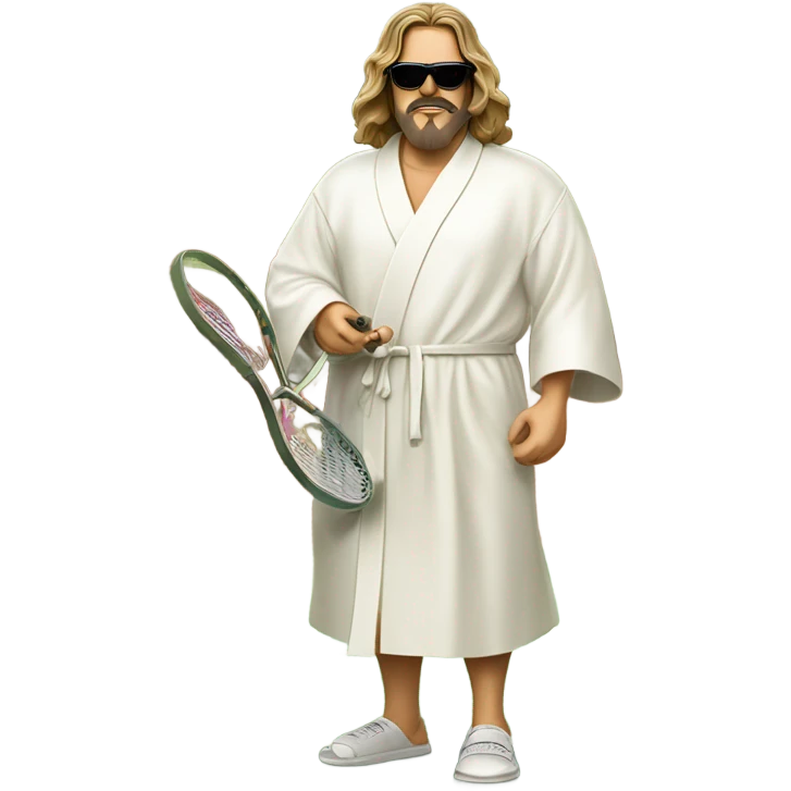 Big Lebowski playing tennis emoji