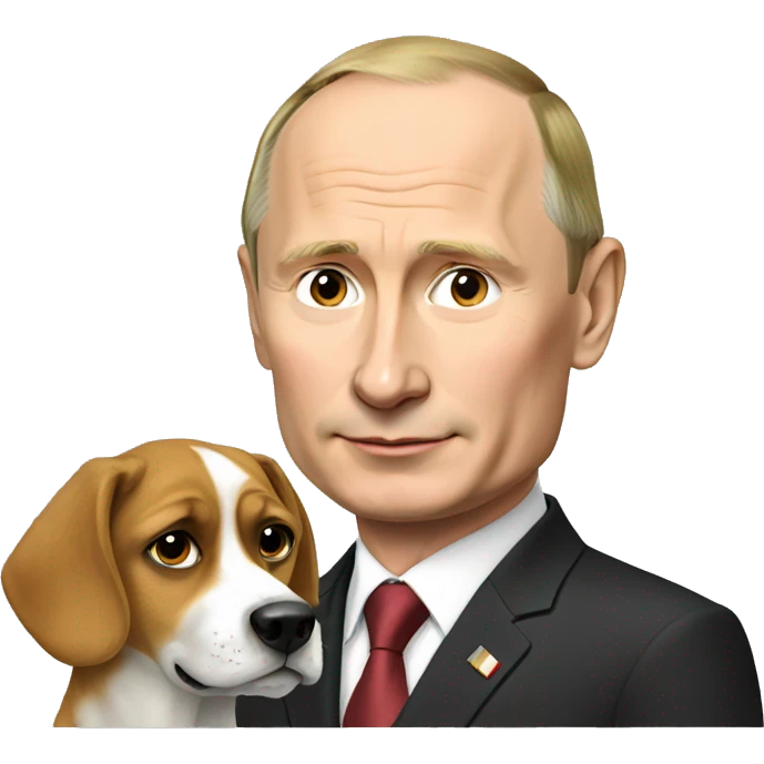 Putin with a dog emoji