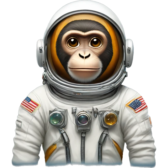 monkey with a spacesuits emoji