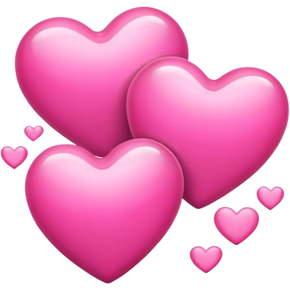 pink hearts emoji