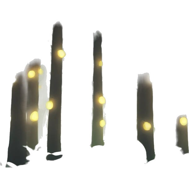 Forest with lights emoji