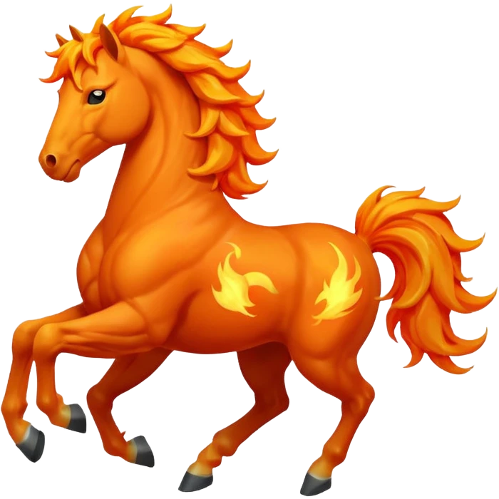 Fire horse emoji