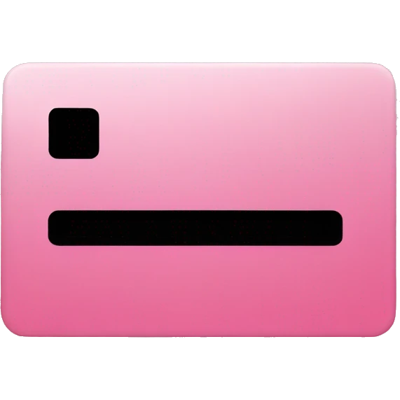 Pink credit card emoji