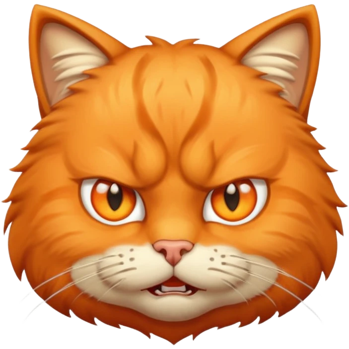 angry bird cat face emoji